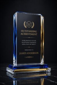 Crystal Plaque Trophy