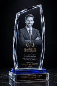 Custom 3D Photo Crystal Trophy