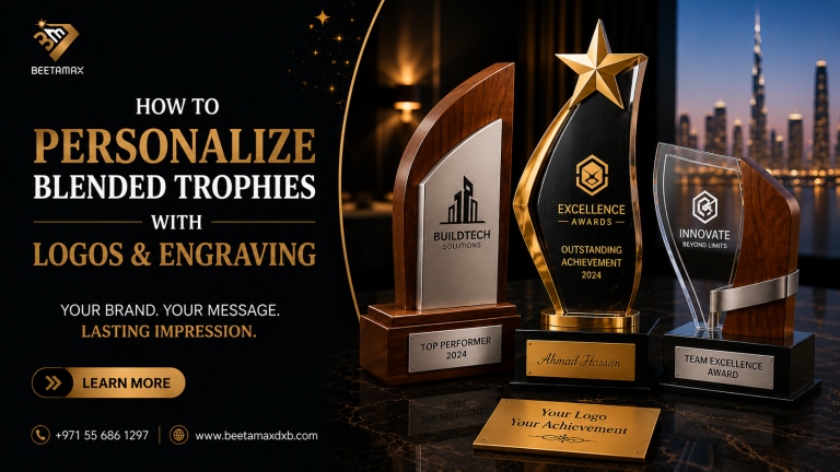 How to Personalize Blended Trophies with Logos and Engraving