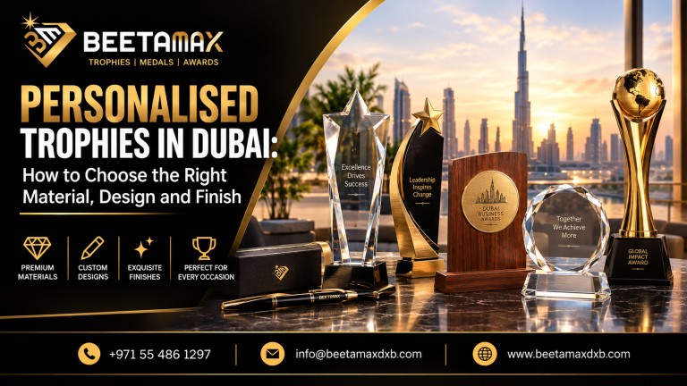 Personalised Trophies in Dubai How to Choose the Right Material, Design and Finish